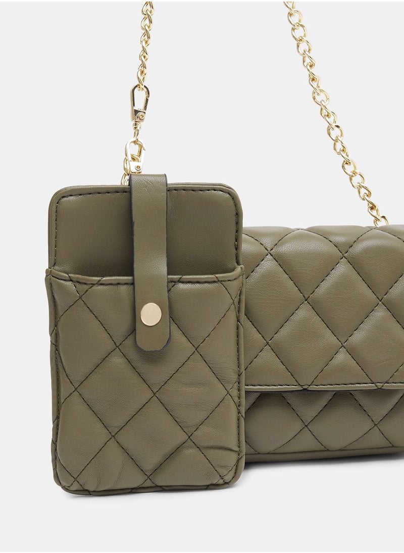 ONLY - Quilted Crossbody Bag - Image 1