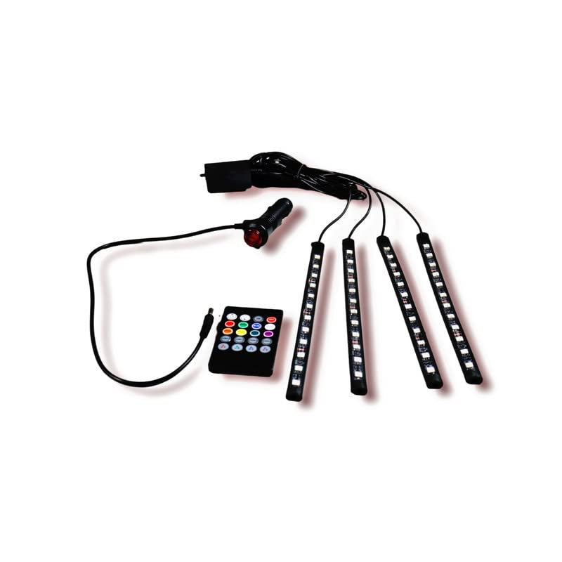 Vaishno Decorative Atmosphere Car Floor LED Strip Lights | Multicolor Interior Light | LED Lighting Kit for Car Interior | Wireless Remote Control Fancy Light - Image 4