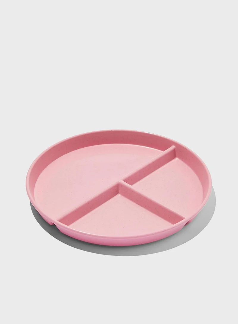 Cotton On Kids Wheatstraw Checkboard Divider Plate