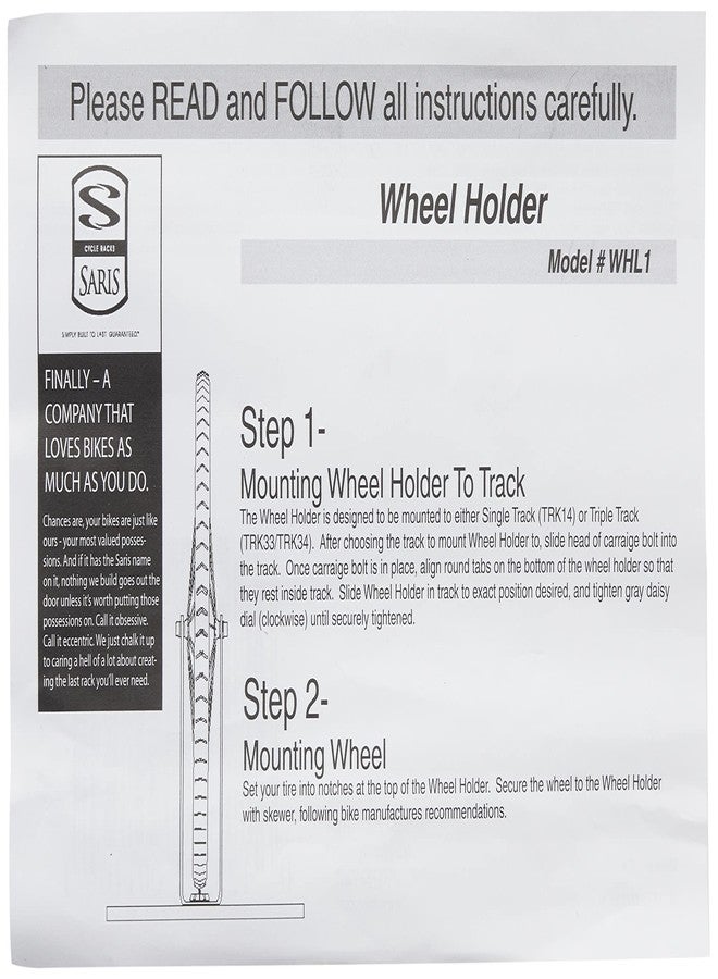 Saris Wheel Holder for Saris Single or Triple Unique Mount Tracks - Image 4