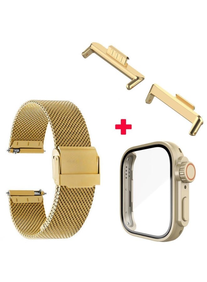 Metal Strap +Case for Huawei Watch Fit 3 Mesh Watchband Metal Correa for Huawei Watch FIT 3 Band Wriststrap
