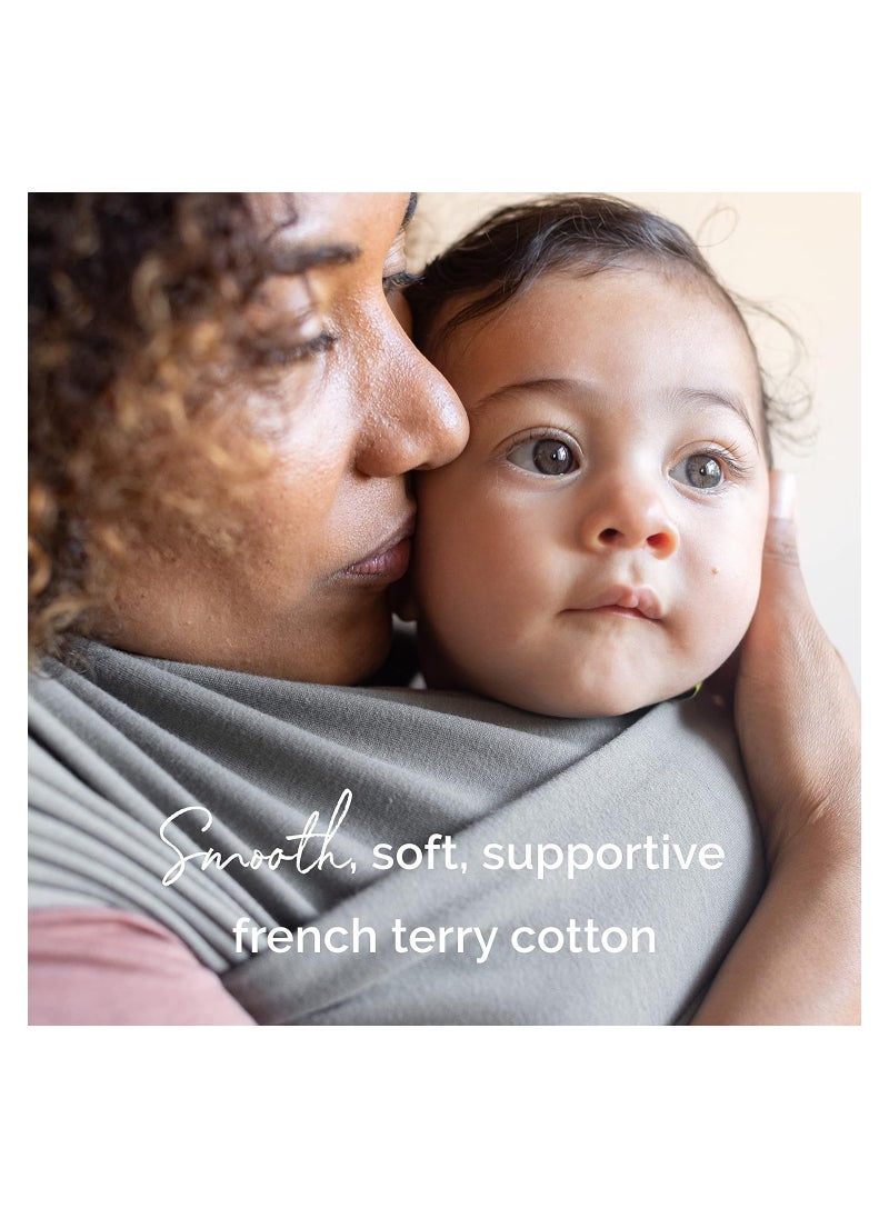 ORiTi Baby Wrap Carrier Newborn to Toddler - Stretchy Baby Wraps Carrier - Baby Sling - Hands-Free Baby Carrier Wrap - Baby Carrier Sling -Baby Carrier Newborn to Toddler 7-35 lbs (Grey)  - Image 4