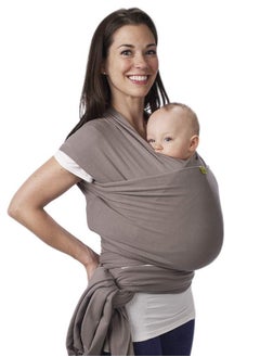 ORiTi Baby Wrap Carrier Newborn to Toddler - Stretchy Baby Wraps Carrier - Baby Sling - Hands-Free Baby Carrier Wrap - Baby Carrier Sling -Baby Carrier Newborn to Toddler 7-35 lbs (Grey)  - Image 1
