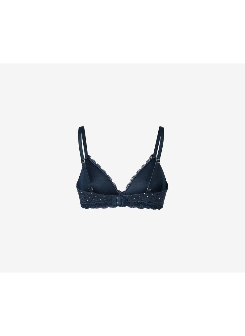 Tchibo Women Padded Soft Cups Bra, Navy  - Image 3