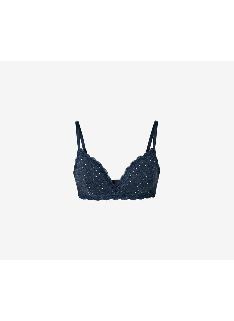 Tchibo Women Padded Soft Cups Bra, Navy  - Image 2