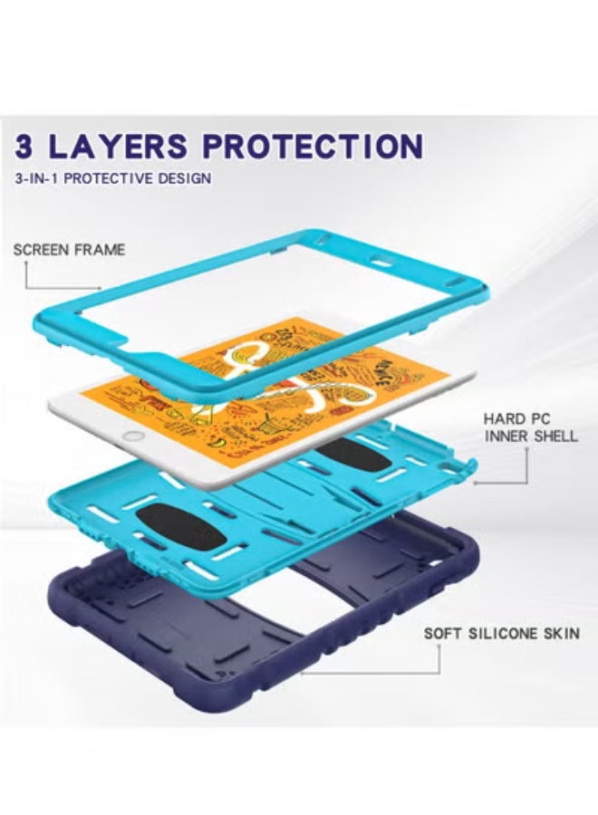 Gulflink Back Cover Protect Case  for Apple iPad mini4/5 navy-blue and blue - Image 4