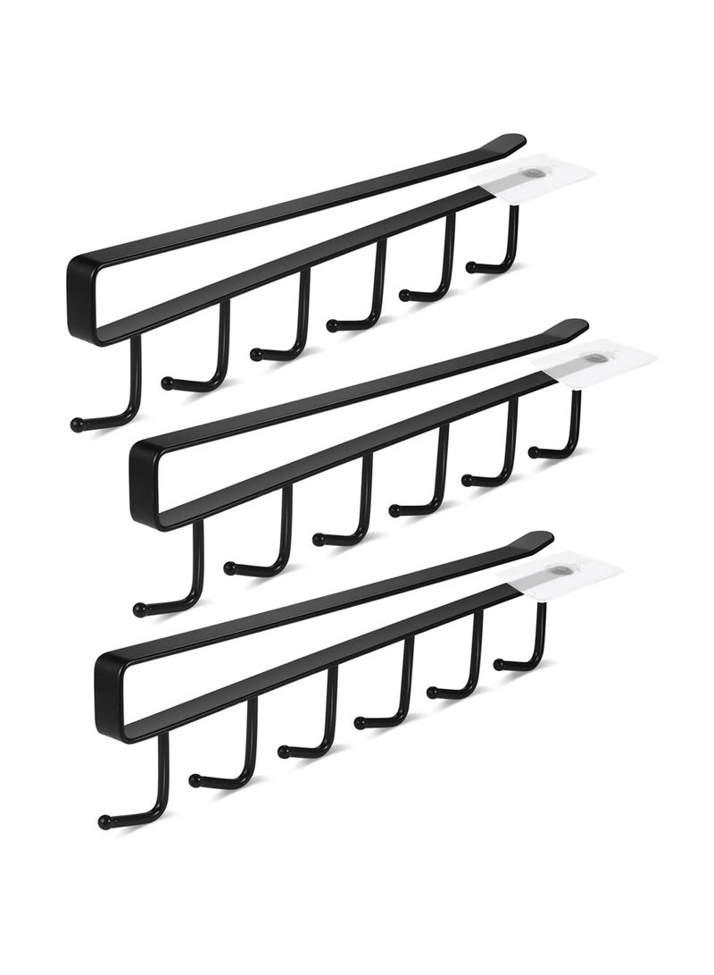 SHOWAY 3 - Pieces Under Shelf Mug Holder - Drilling Free Coffee Cups Storage Rack - Image 1