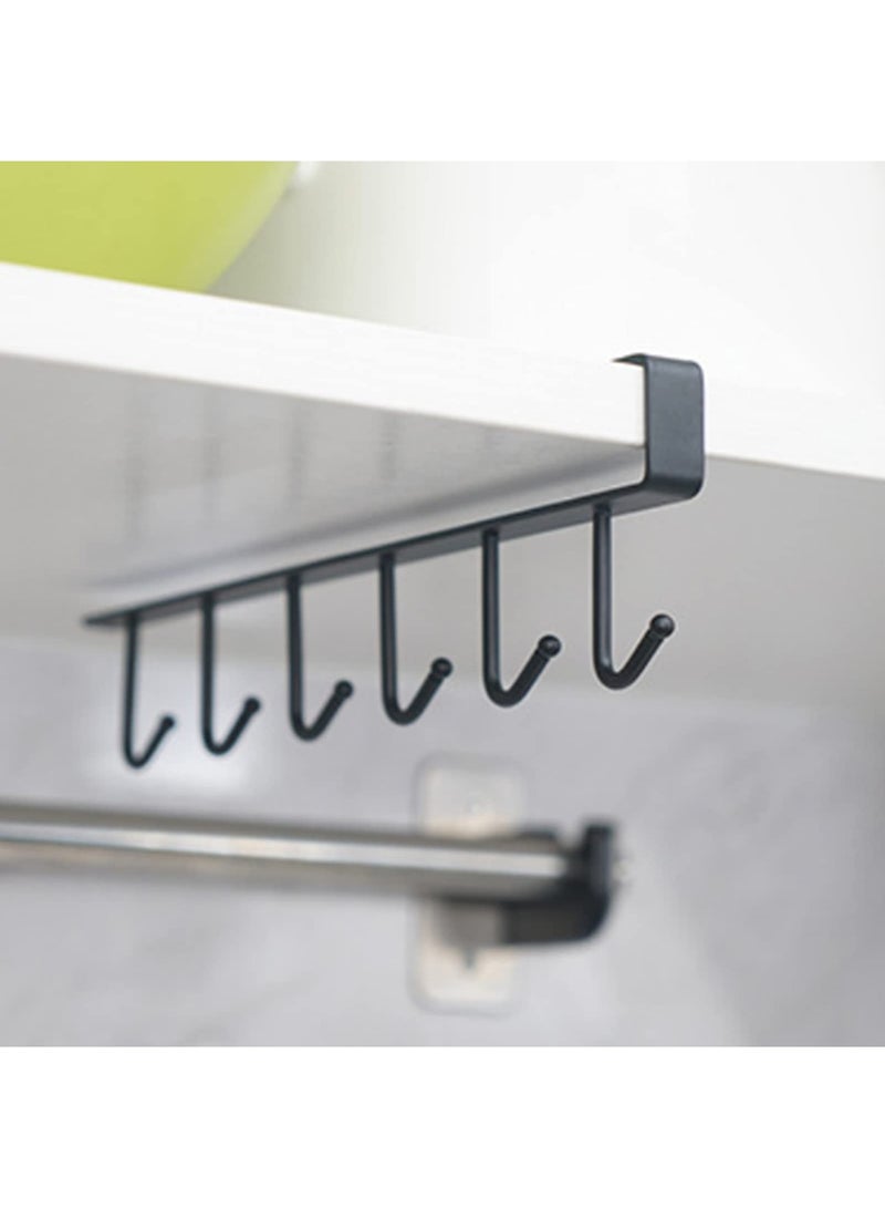 SHOWAY 3 - Pieces Under Shelf Mug Holder - Drilling Free Coffee Cups Storage Rack - Image 4