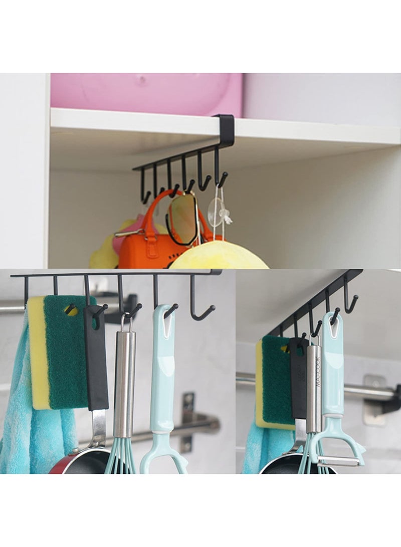 SHOWAY 3 - Pieces Under Shelf Mug Holder - Drilling Free Coffee Cups Storage Rack - Image 5