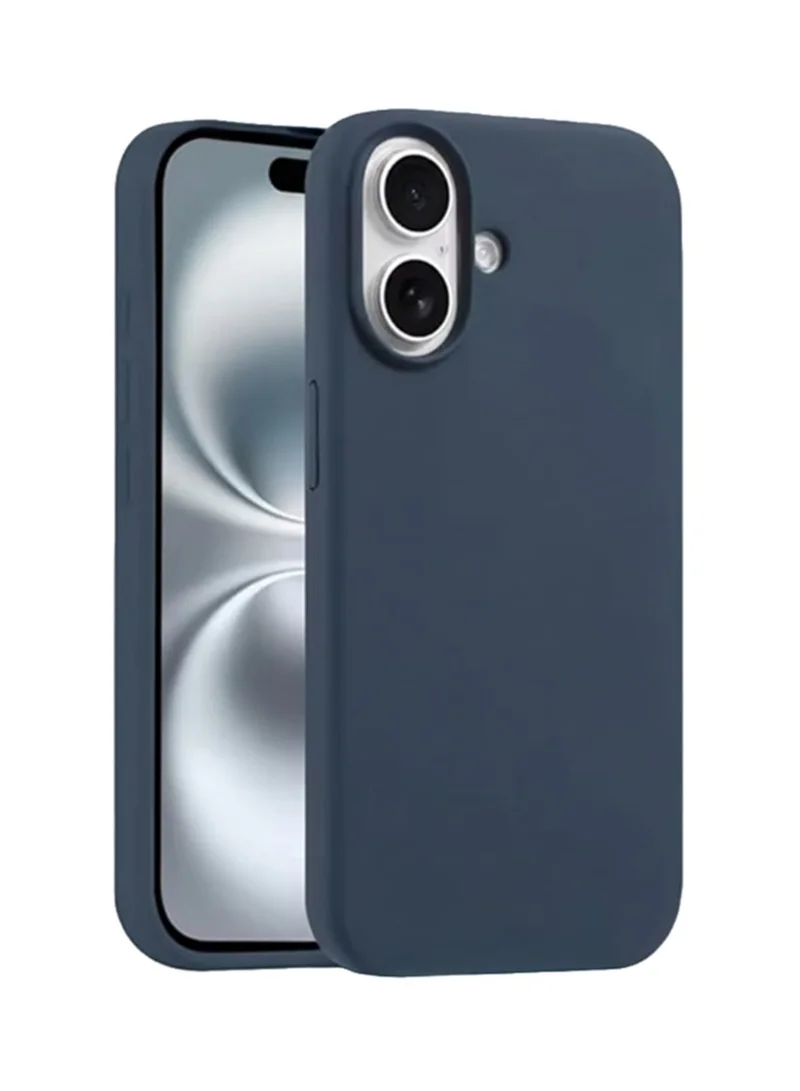 موبكوس جراب آيفون  أزرق داكن فاخر مغناطيسي متوافق مع سلسلة آيفون مقاوم للصدمات نحيف ناعم الملمس مع دعم الشحن اللاسلكي المغناطيسي