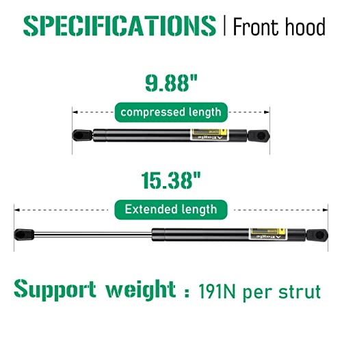 AEagle Front Hood Lift Supports Struts Shocks for Nissan Maxima 2009-2014, 6478 Qty 2 - Image 2