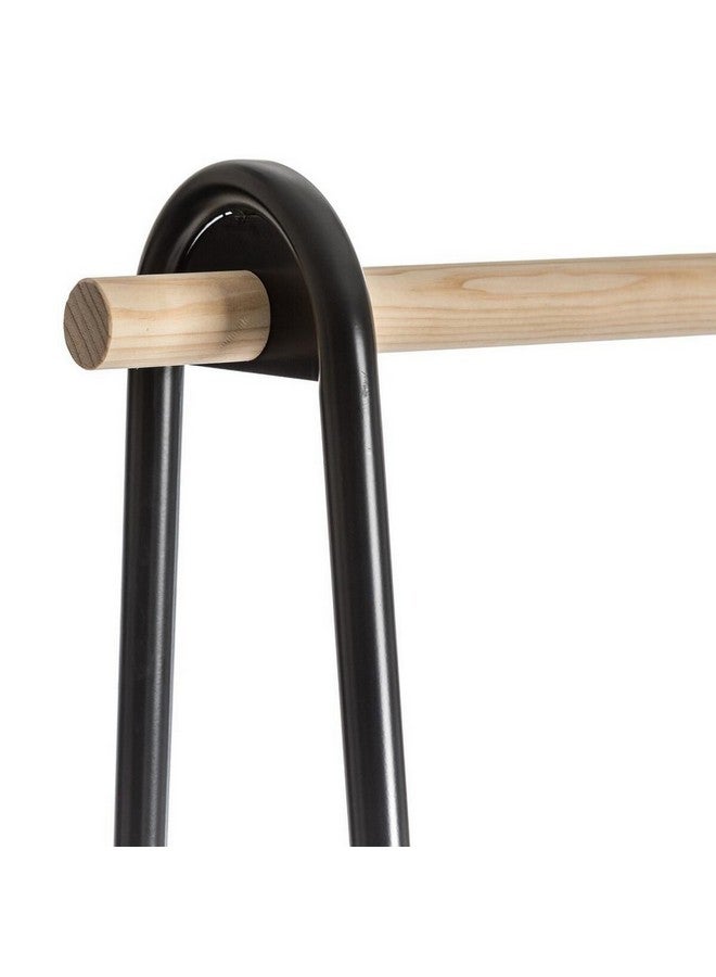 Five Simply Smart Jano Single Rail Clothes Rack with Shelves Brown and Black 164.5 x 46 x 95.5 cm 160406 - Image 2