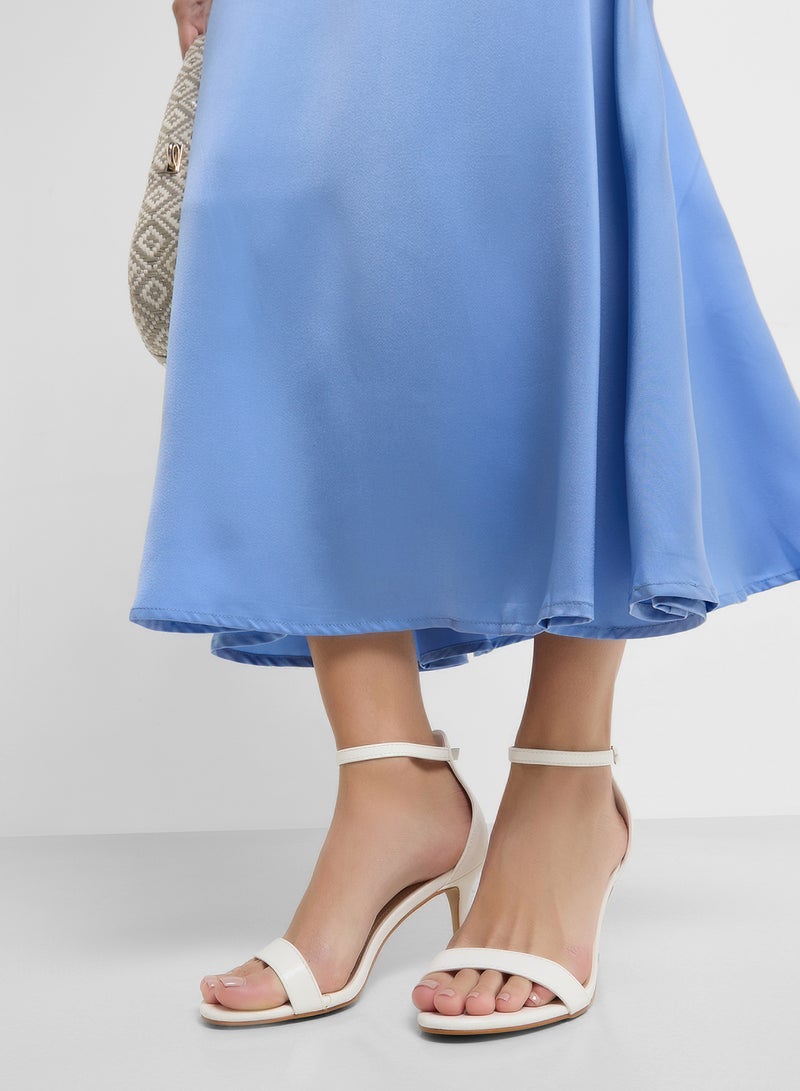 Anne Michelle Mid Heel Sandal With Ankle Strap  - Image 5
