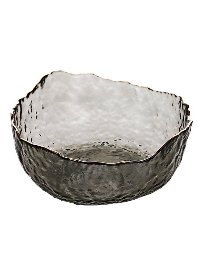 Glass Fruit Salad Bowl Grey 13x13x6cm - Image 1