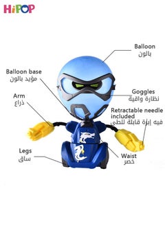 HIPOP Two Pack RC Robots,Kombat Balloon Robots,Boxing Robots Fight To Win! Parent Child Toys,Battle Game  - Image 4