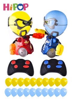 HIPOP Two Pack RC Robots,Kombat Balloon Robots,Boxing Robots Fight To Win! Parent Child Toys,Battle Game  - Image 1