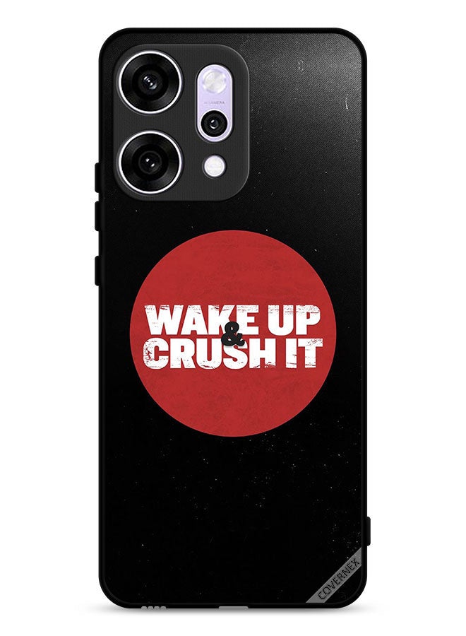 Covernex Oppo Reno14 Protective Case Cover Wakeup & Crush It - Image 1