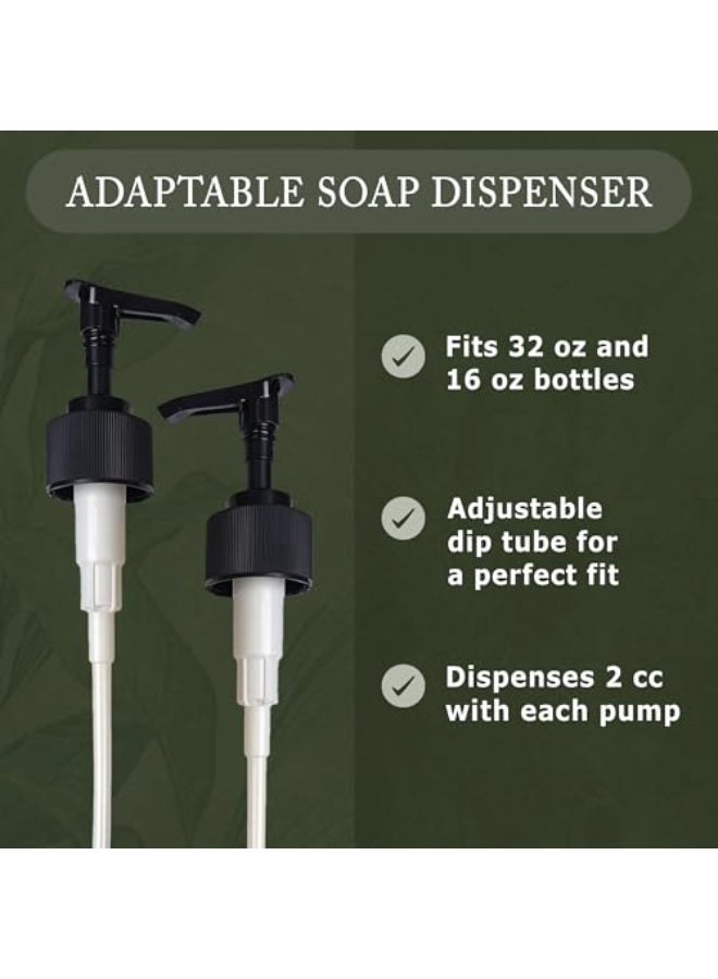 Dr. Woods Dr Woods Soap Dispenser Pumps Liquid Soap Pump Replacement Fits 16 and 32 Oz Dr Woods Bottles Pack of 2 - Image 3