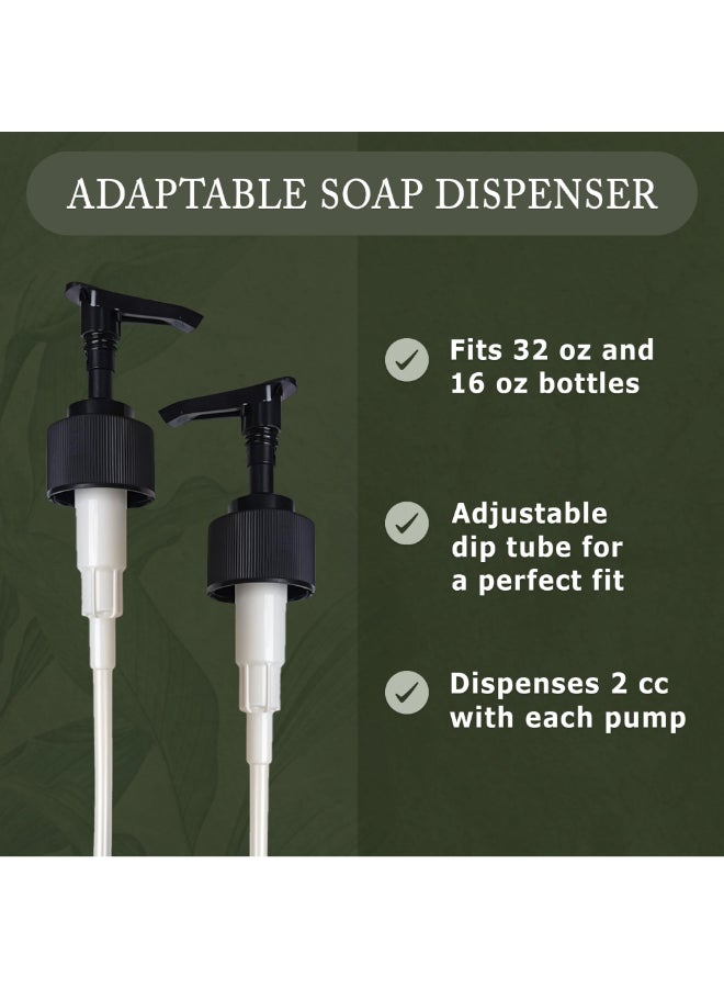 Dr. Woods Dr Woods Soap Dispenser Pumps Liquid Soap Pump Replacement Fits 16 and 32 Oz Dr Woods Bottles Pack of 2 - Image 4