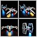 Kyglaring LED Light Kit for Lego TIE Fighter XWing Mashup 75393 Building Set Lighting Accessories for TIE Fighter XWing Mashup Display Lights Only Model Not Included Classic Version - Image 4
