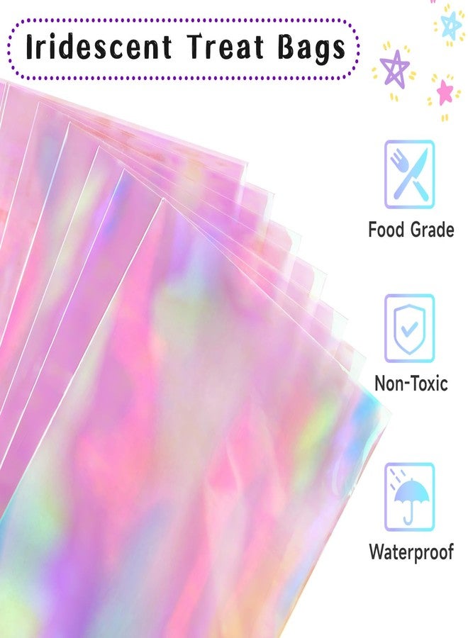 Ohuimrt Iridescent Cellophane Treat Bags, 5x11 Inches, 100 PCS - Image 5