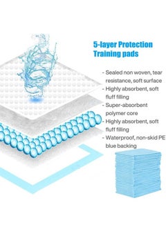 Generic Disposable Changing Pads Incontinence Pads Super 6-Layer Absorbent Protection Leak Proof Bed Covers for Elderly Liquid Urine Accidents M(45*60cm)  - Image 3