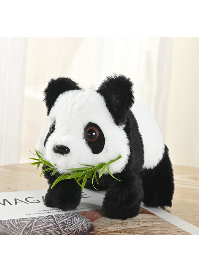 Electric Music Toy Simulation Plush National Treasure Panda Walking Tail Wiggle Electronic Pet Doll Children's Toy-Color:Bamboo Leaf Panda  - Image 4