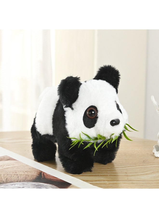 Electric Music Toy Simulation Plush National Treasure Panda Walking Tail Wiggle Electronic Pet Doll Children's Toy-Color:Bamboo Leaf Panda  - Image 3