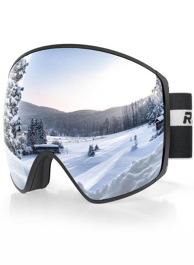 RIOROO Pro Ski Goggles for Men Women, Magnetic With Detachable Anti-Fog Lens, 100% UV Protection, OTG - Image 1