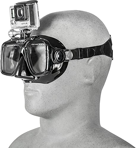 OCTOMASK - Scuba Mask w/Mount for All GoPro Hero Cameras for Scuba Diving, Snorkeling, Freediving (Black)… - Image 4