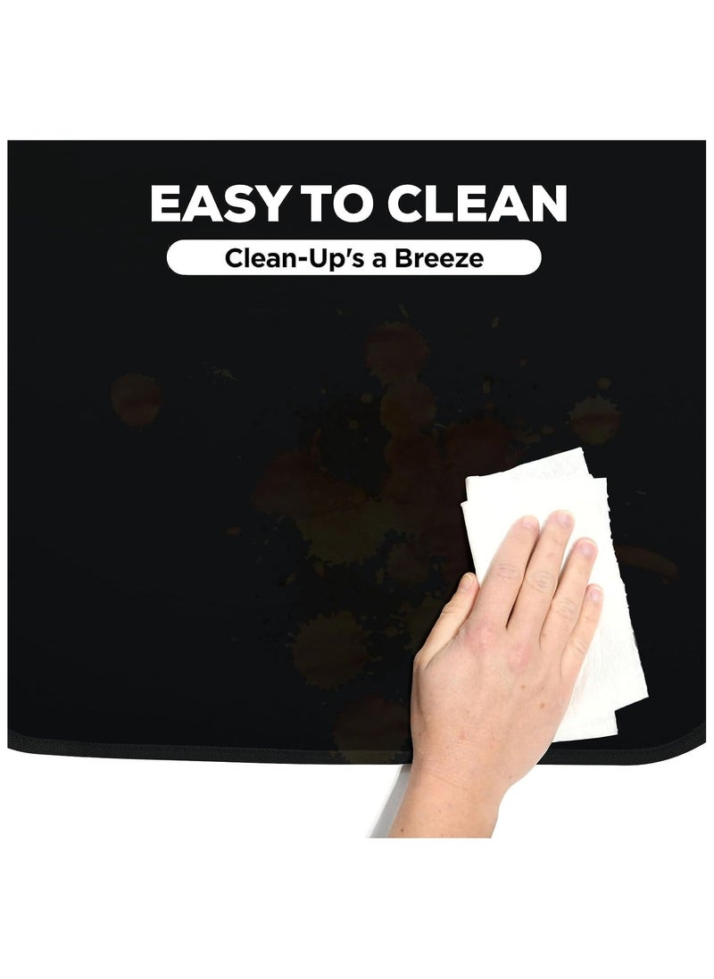 Generic - 2Pack Car Kick Mats, seat Back Kick mats, Waterproof Anti-slip Back Seat Cover for Children, Easy Clean&Organizer, Universal for Most Cars, Trucks, SUV(With 3 Organizers Pockets, Black) - Image 1