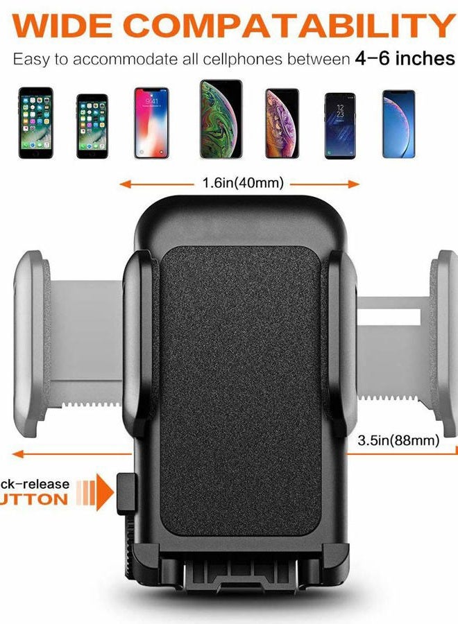 Pokanic Car Cell Phone Mount Stand Holder Cradle Dashboard Windshield Washable Sticky Gel Pad 360 Rotation Three-Side Grips Universal (Dashboard Mount) - Image 5