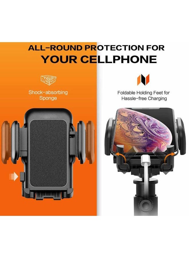 Pokanic Car Cell Phone Mount Stand Holder Cradle Dashboard Windshield Washable Sticky Gel Pad 360 Rotation Three-Side Grips Universal (Dashboard Mount) - Image 3