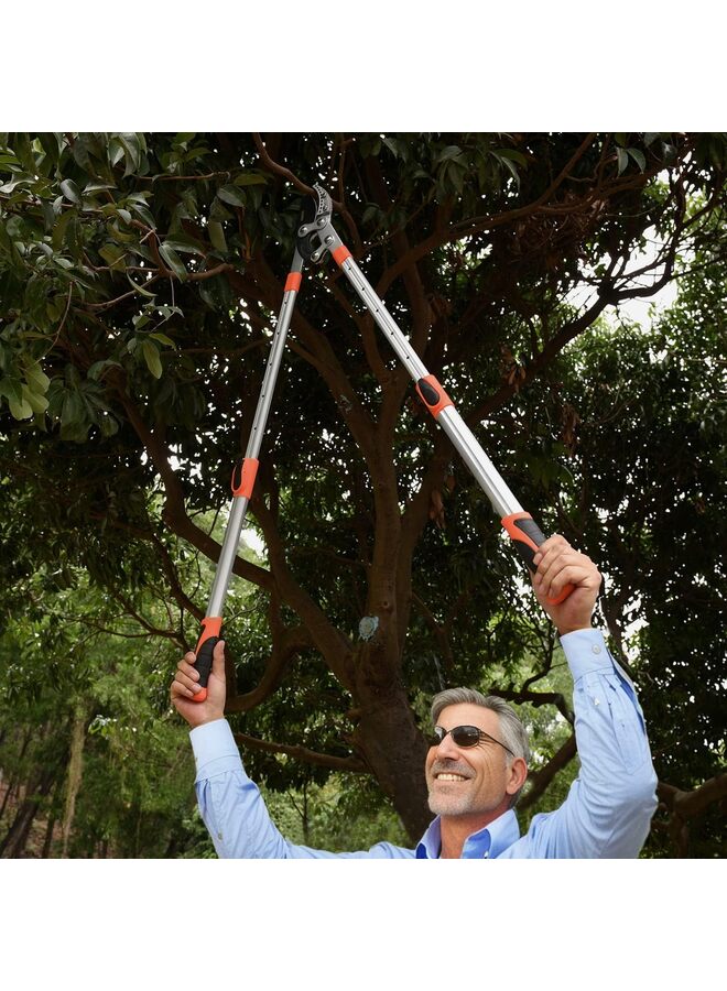 Extendable Anvil Loppers Tree Trimmer with Compound Action,Chops Thick Branch Ease Telescopic Heavy Duty Branch Cutter,2 inch Clean Cut Capacity - Image 4