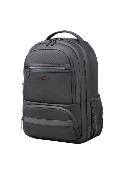 Promate High-Capacity  Bag, Lightweight 15.6-inch Laptop Backpack with Dual Secure Zippers, Adjustable Straps, Water Resistance, and Durable Finish for MacBook Air, iPad, Dell XPS 13, ElitePack-Go
