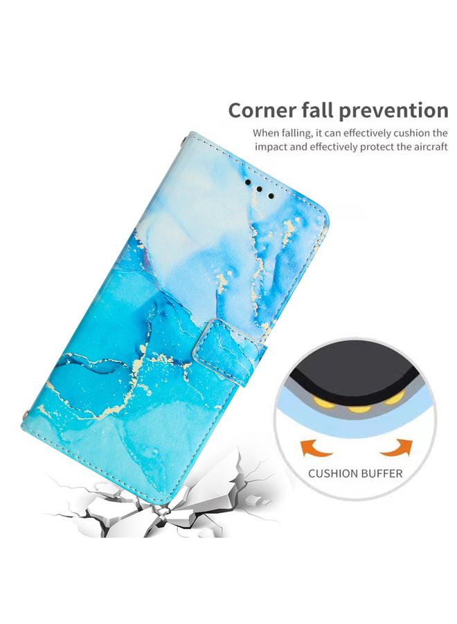 S-TOP Case For Samsung Galaxy A13 4G Crossbody Painted Marble Pattern Leather Phone Case - Image 5