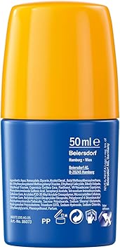 Nivea NIVEA SUN Kids Protect Care Caring RollOn 50 ml Sunscreen with SPF 50 RollOn Kids Suncream for Delicate Skin Immediately Protects Against Sun Exposure Pack of 2 - Image 2