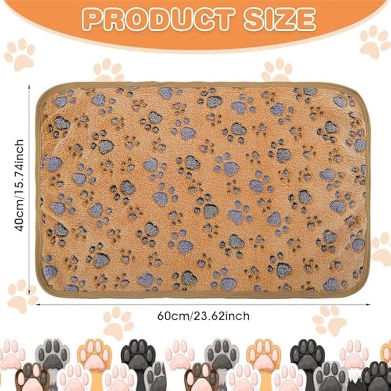 إسكدنيا بطانية للحيوانات الاليفة من ديواناي، عبوة من قطعتين من بطانية ناعمة للكلاب الصغيرة والمتوسطة والصغيرة والقطط الصغيرة، مقاس 40 × 60 سم - Image 2