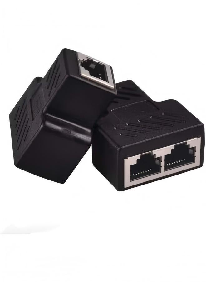 DUNISO RJ45 Splitter Adapter, 1 to 2 Ethernet Splitter Connector,Plug and Play,for CAT 5/CAT 6/CAT 7,for PC Computer Laptop TV Box Router Game Console - Image 4