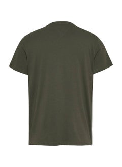 Men's Signature Logo Slim T-Shirt - Cotton, Green - pzsku/Z8D021488DFFB0AD91875Z/45/_/1738050836/6f6ac3b8-1229-4c1d-bf30-6787cc3e5688