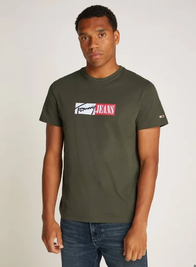 TOMMY JEANS Signature Logo Slim T-Shirt