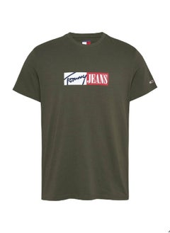 Men's Signature Logo Slim T-Shirt - Cotton, Green - pzsku/Z8D021488DFFB0AD91875Z/45/_/1738759923/a93788e8-4c20-4d39-bfe5-e298c9bf21b6