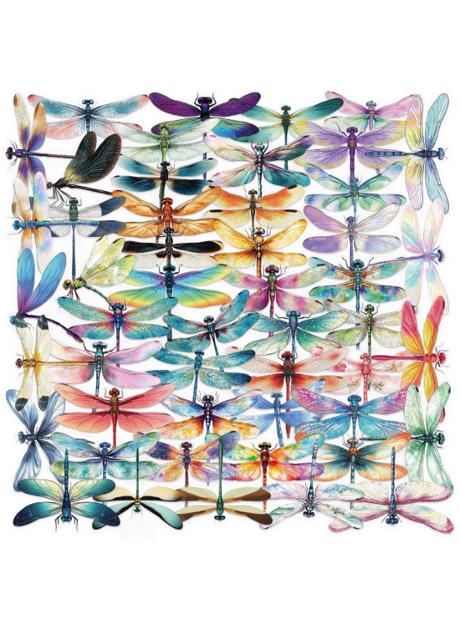 NIBEMINENT 50 Pcs Cartoon Dragonfly Deco Kit Waterproof Stickers, High Definition Printing Bright Colors, Suitable for Laptop Skateboard Luggage Water Bottle Guitar DIY - Image 2