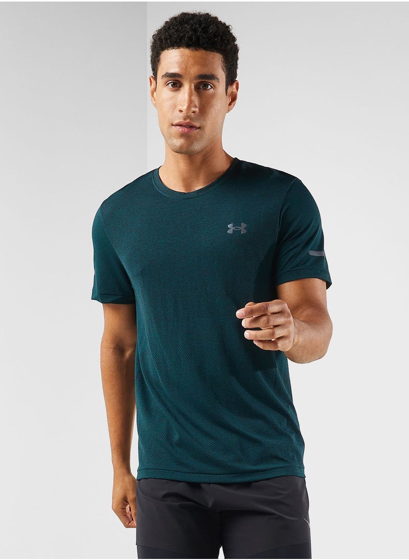 UNDER ARMOUR - Seamless Stride T-Shirt - Image 1
