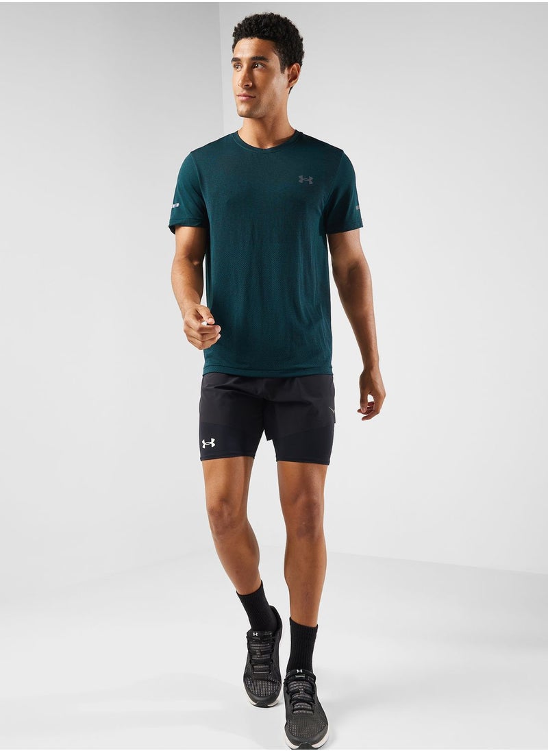 UNDER ARMOUR - Seamless Stride T-Shirt - Image 1
