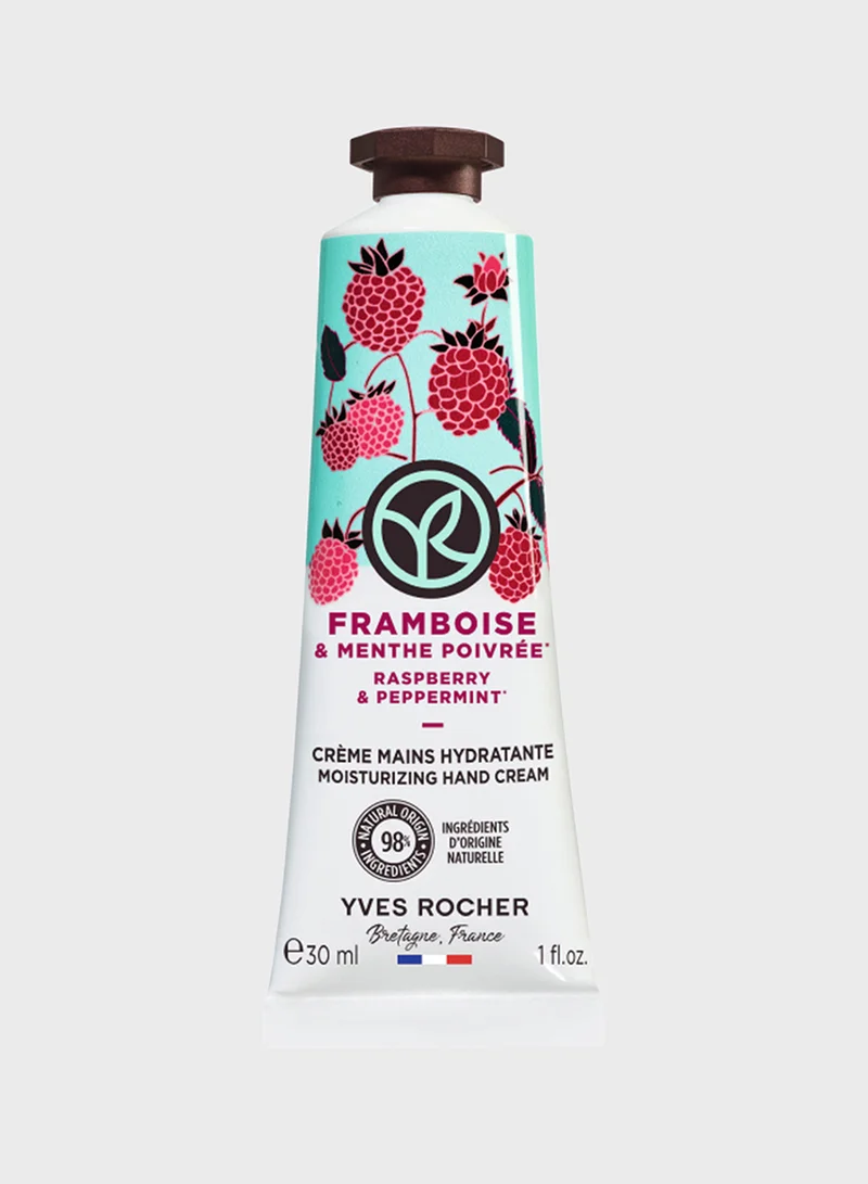 Yves Rocher Hand Cream Raspberry Peppermint Peppermint 30Ml Tu