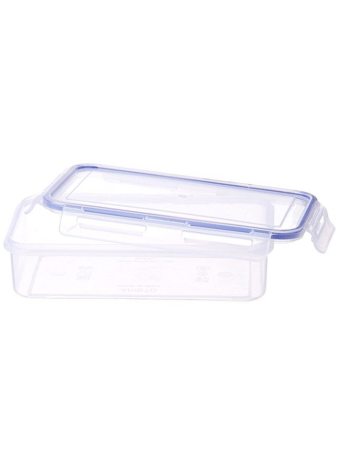 Aristo - Aristo Lock & Fresh 220 Plastic Storage Container For Storing grains, pulses, rice, wheat etc - 900 ML, Transparent Clear, medium (LOCK&FRESH220) (22.5 x 13.5 x 6.5cm) - Image 1