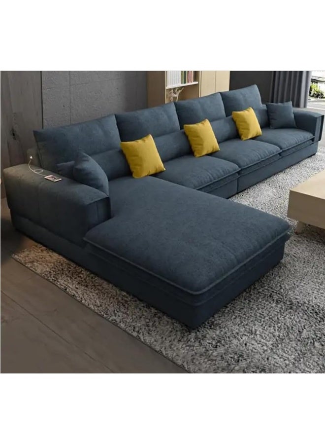 Generic Luxurious Fabric Sofa Set Inspired By Nordic Design Perfect For Your Living Room (Right, Blue)  - Image 1