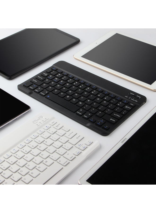7 8 10 Inch Phablet Universal Bluetooth Keyboard Tablet For Ipad Keyboard Mini Bluetooth Wireless Keyboard-Color:9.7/10.1 Inch White - Image 4