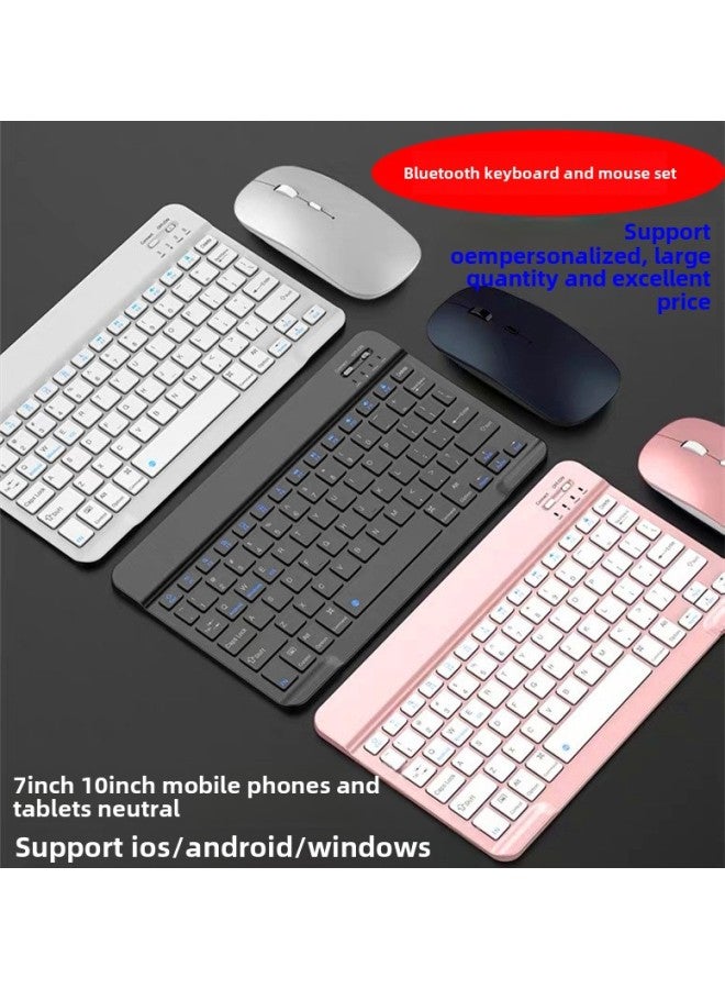 7 8 10 Inch Phablet Universal Bluetooth Keyboard Tablet For Ipad Keyboard Mini Bluetooth Wireless Keyboard-Color:9.7/10.1 Inch White - Image 2